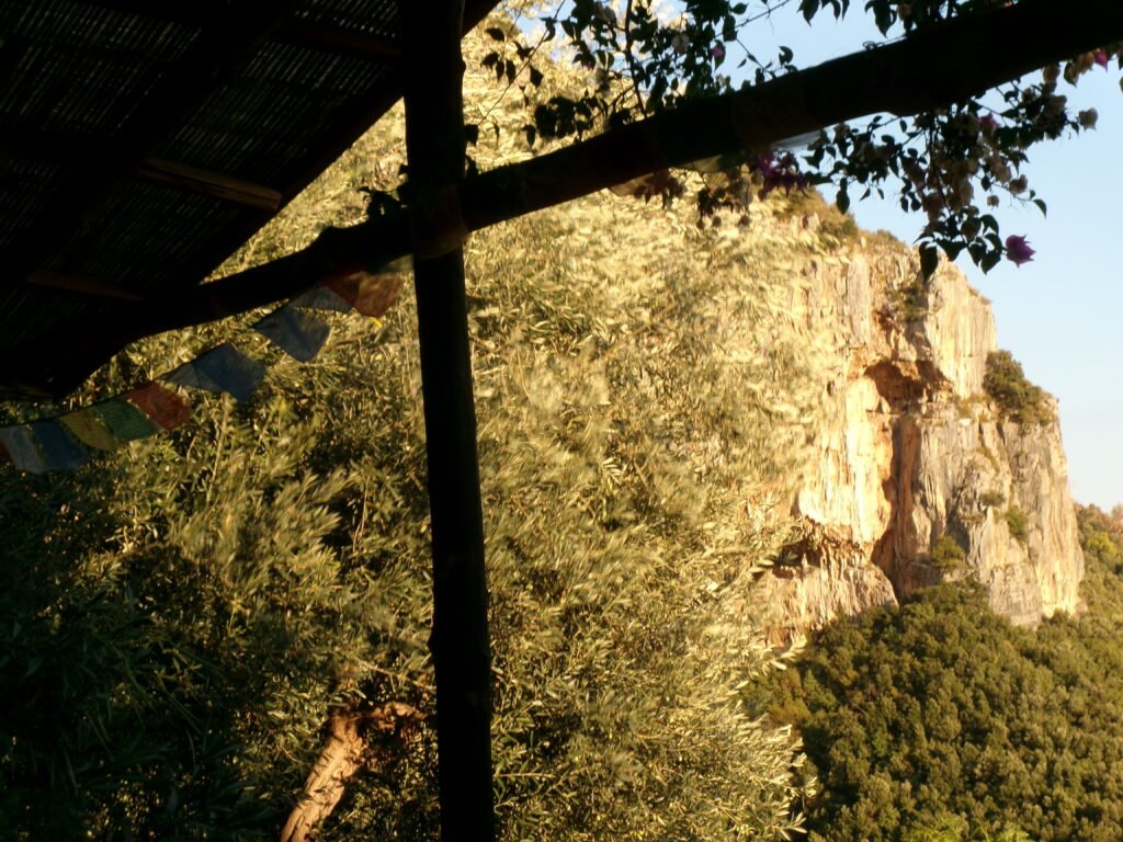 The view from our rooms at the Positano Yoga Retreat